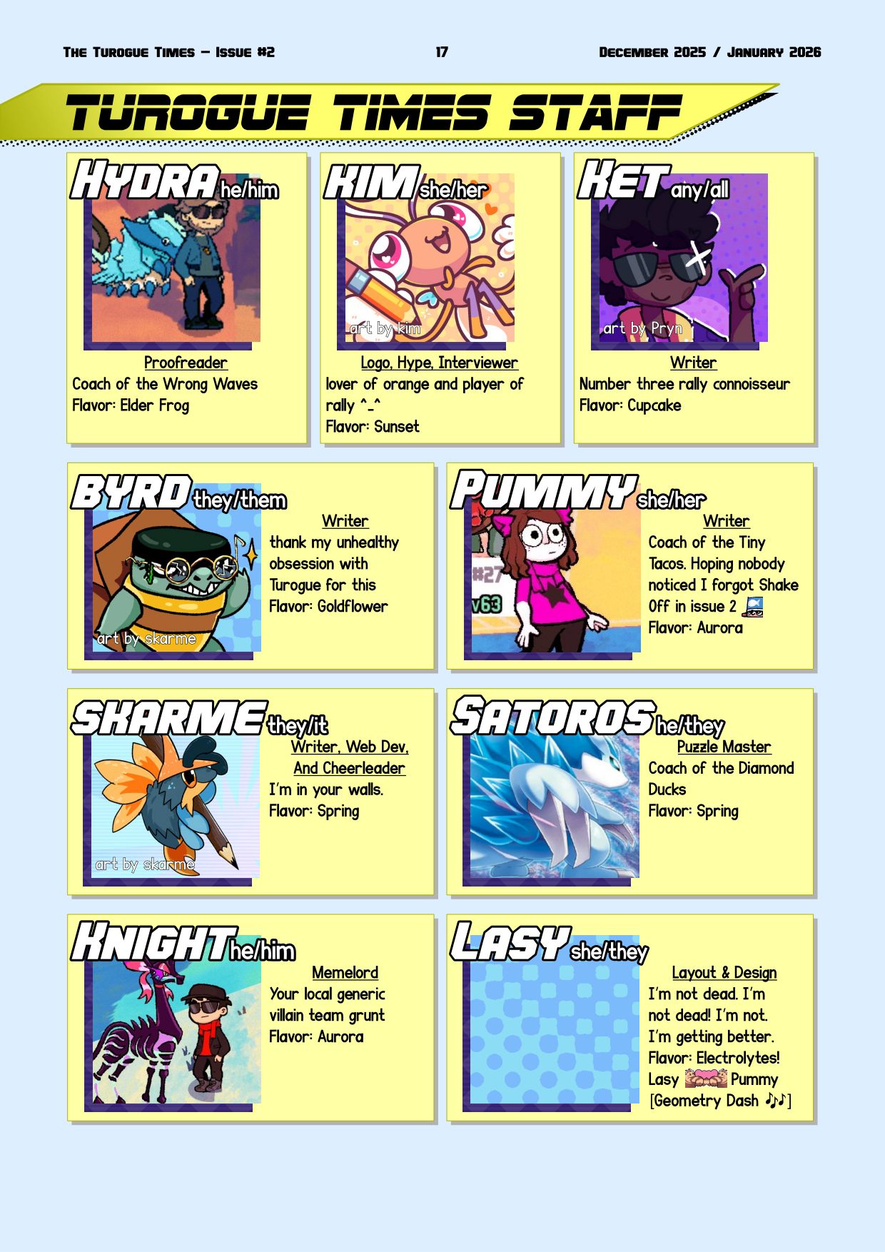 Page 17. Staff credits